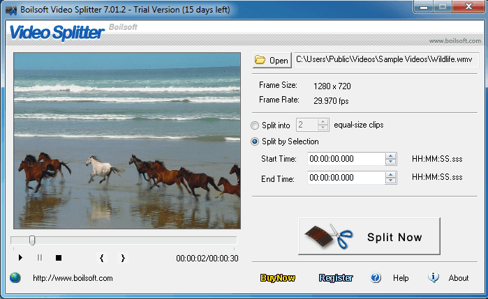 برنامج Boilsoft Video Splitter برنامج Boilsoft Video Splitter