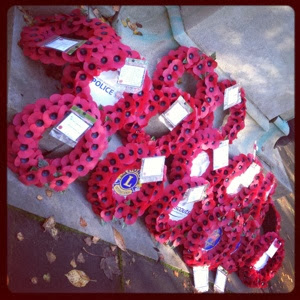 poppies, wreaths, remembrance day