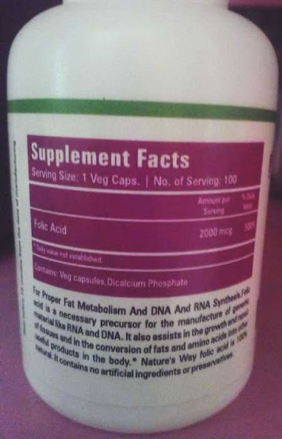 Zenith Folic Acid Supplements Facts