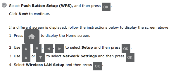 Epson ET-3700 Enter WPS Push Button Setup Wizard Epson ET-3700 Enter WPS Push Button Setup Wizard