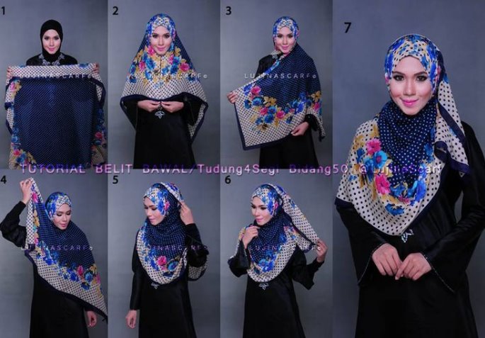 Tutorial Hijab Segi Empat Sederhana, Simple dan Modis untuk Muslimah yang Tak Suka Ribet Tutorial Hijab Segi Empat Sederhana, Simple dan Modis untuk Muslimah yang Tak Suka Ribet