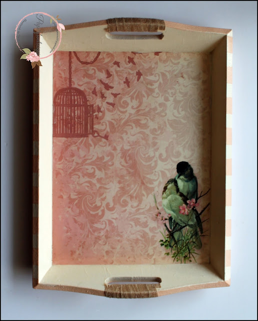 Paper Fantasees The Craft Blog Decoupage trays Birds series