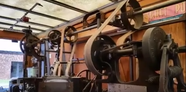 vintage line shaft steam engine pulley 