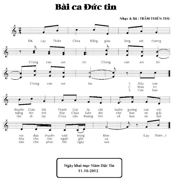 Thánh ca: Bài Ca Đức Tin
