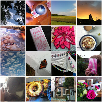 Images from Instagram in blog mosaic