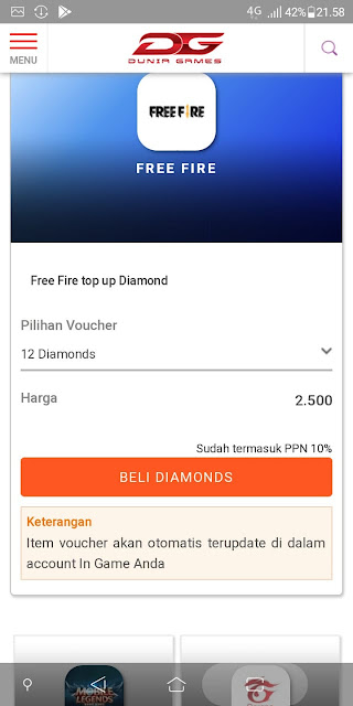 Cara Membeli Diamond Free Fire Melalui Dunia Games Dengan ...