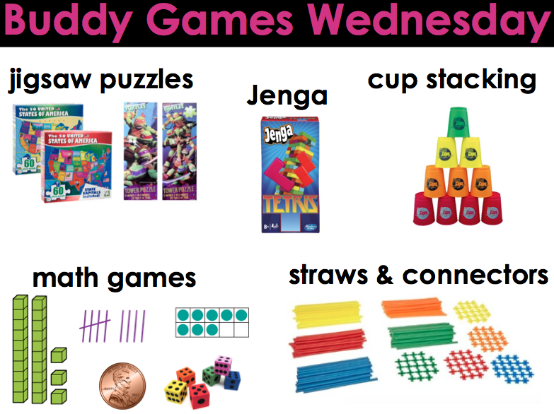 Kindergarten Math Centers Buddy Games Wednesdays Part 4