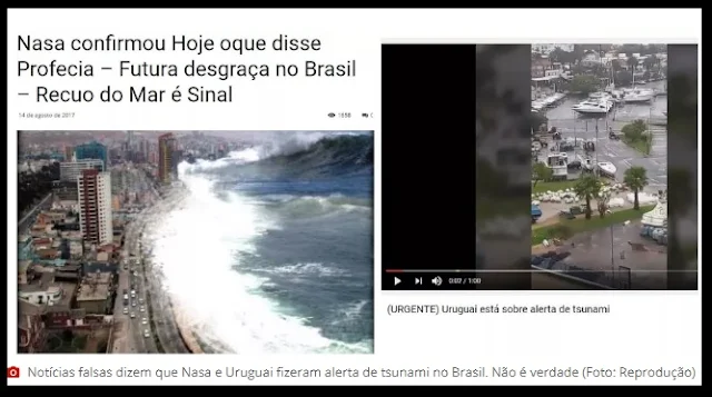 NASA e Uruguai emitiram alerta de tsunami por causa do recuo do mar