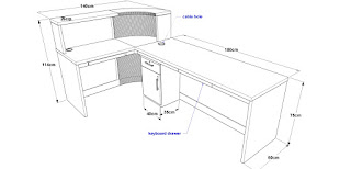 Meja Front Desk Untuk Ruang Sempit & Service Furniture