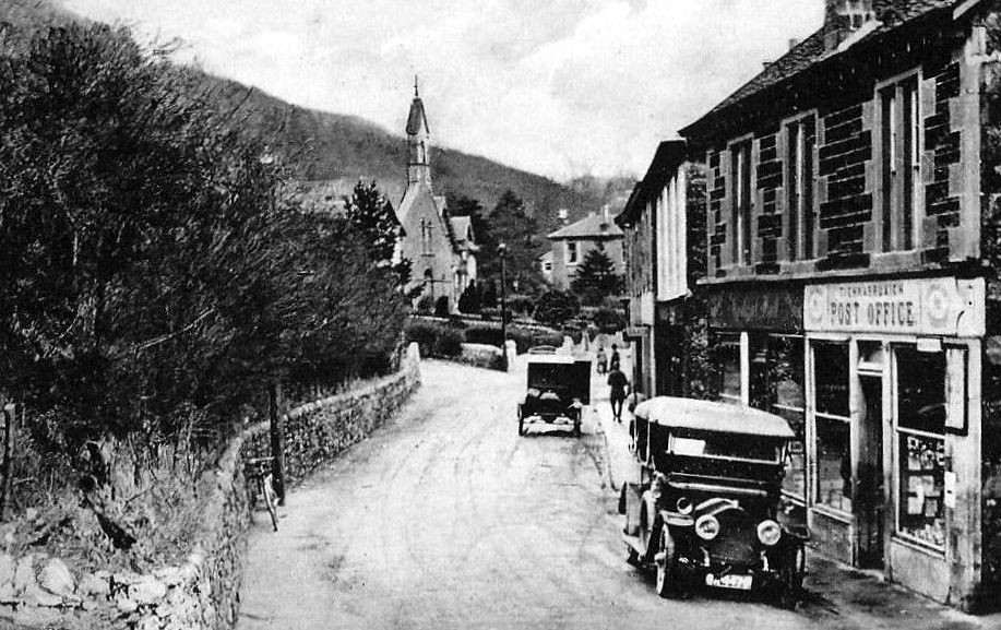 Tour Scotland Old Photograph Post Office Tighnabruaich Scotland