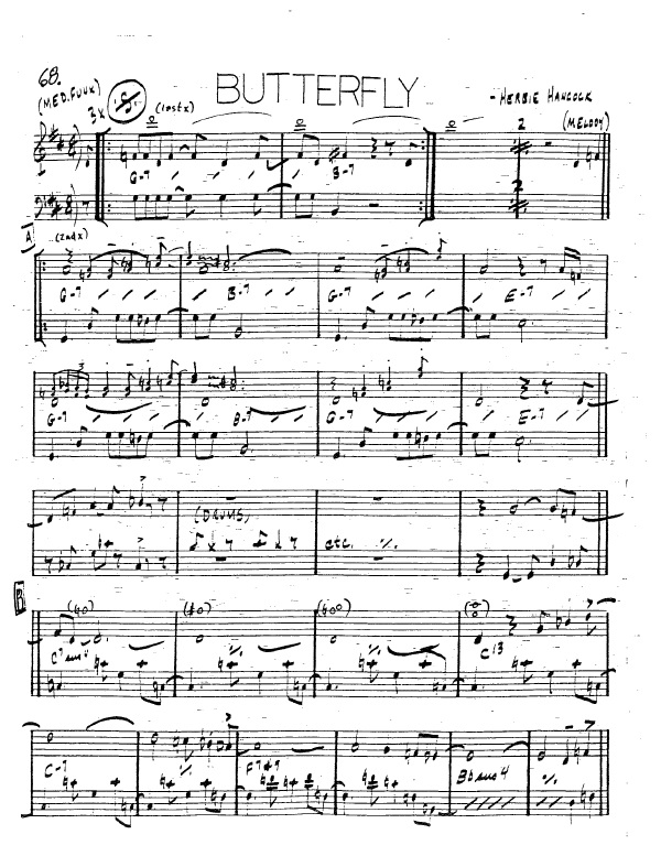 Herbie Hancock Butterfly Partituras para Trompeta