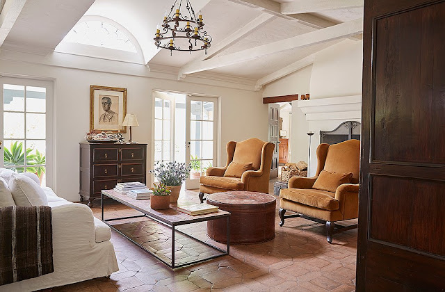 Handcrafted details give Mediterranean home its boho vibe - living room 1 BoHoHome.com @bohosusan tumblr.com/blog/bohohome Kendall Conrad home