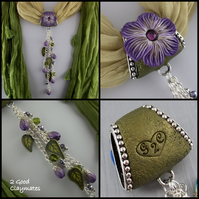 2 Good Claymates New Scarf Jewelry