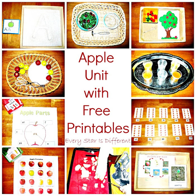 Apple Activities for Preschoolers with Free Printables