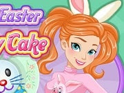 Anna Easter Bunny Cake La primavera está aquí y todos se preparan para celebrar la Pascua. La Princesa Anna no puede esperar para festejar con una gran fiesta de bienvenida a la primavera. Ahora ella necesita un poco de ayuda en la cocina porque ella planea hacer una torta con un conejito de Pascua. Sigue las instrucciones y hornea un pastel de pascua paso a paso y termina con una divertida decoración del pastel de conejito.