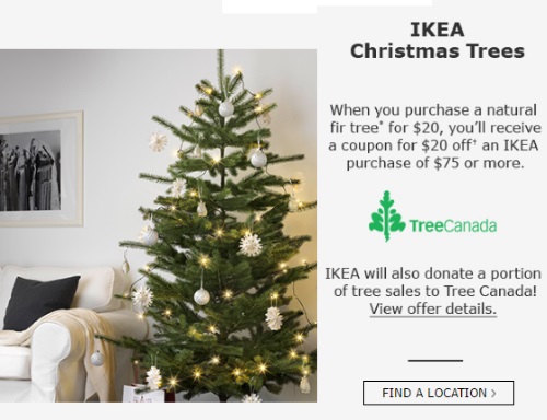 IKEA Christmas Tree $20 Off Coupon IKEA Christmas Tree $20 Off Coupon