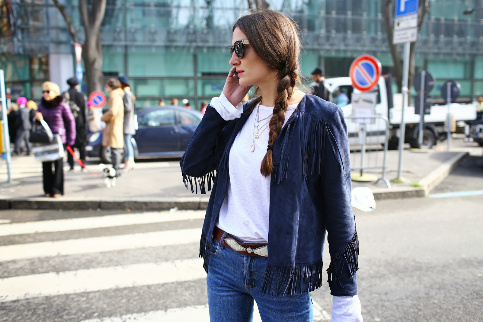 Street Style Milan Fashion Week Fall 2014 - FRONT ROW
