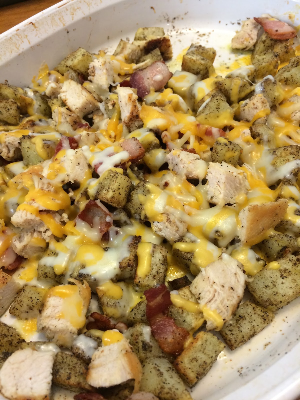 Loaded Baked Potato and Chicken Casserole