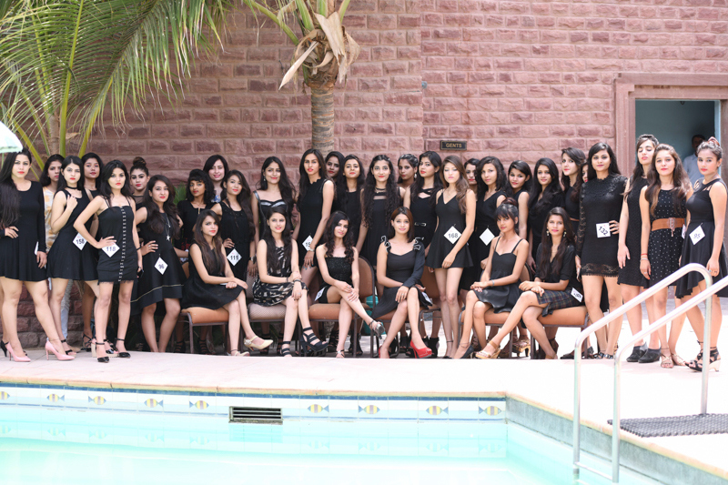 26 Finalists of Elite Miss Rajasthan 2018.