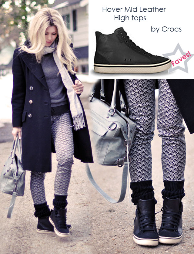 cute leather high tops for women, crocs
