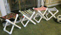 Ideas con tubos de PVC - sillas para niños