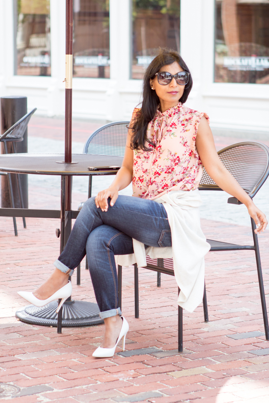 FLORAL BLOUSE, SUMMER CARDIGAN AND PETITE JEANS REVIEW | Petite Style ...