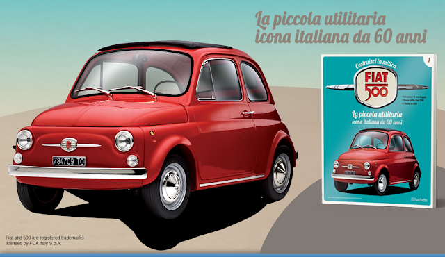 Construye la Fiat 500 2ª edición 1/7 (Hachette Collection) en Italia