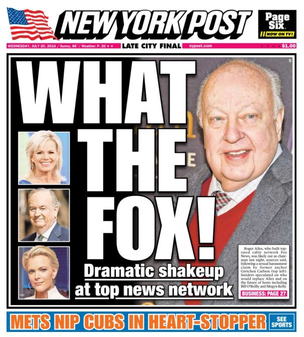 Fox News implodes. I called this one, too! Mike Norman Economics