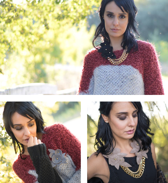 collares con fieltro