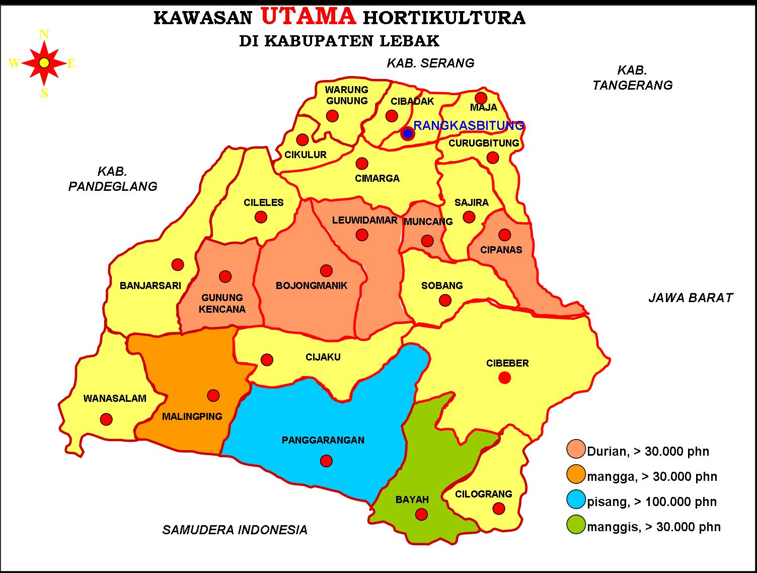 Letak Geografis dan Luas Wilayah Kabupaten Lebak