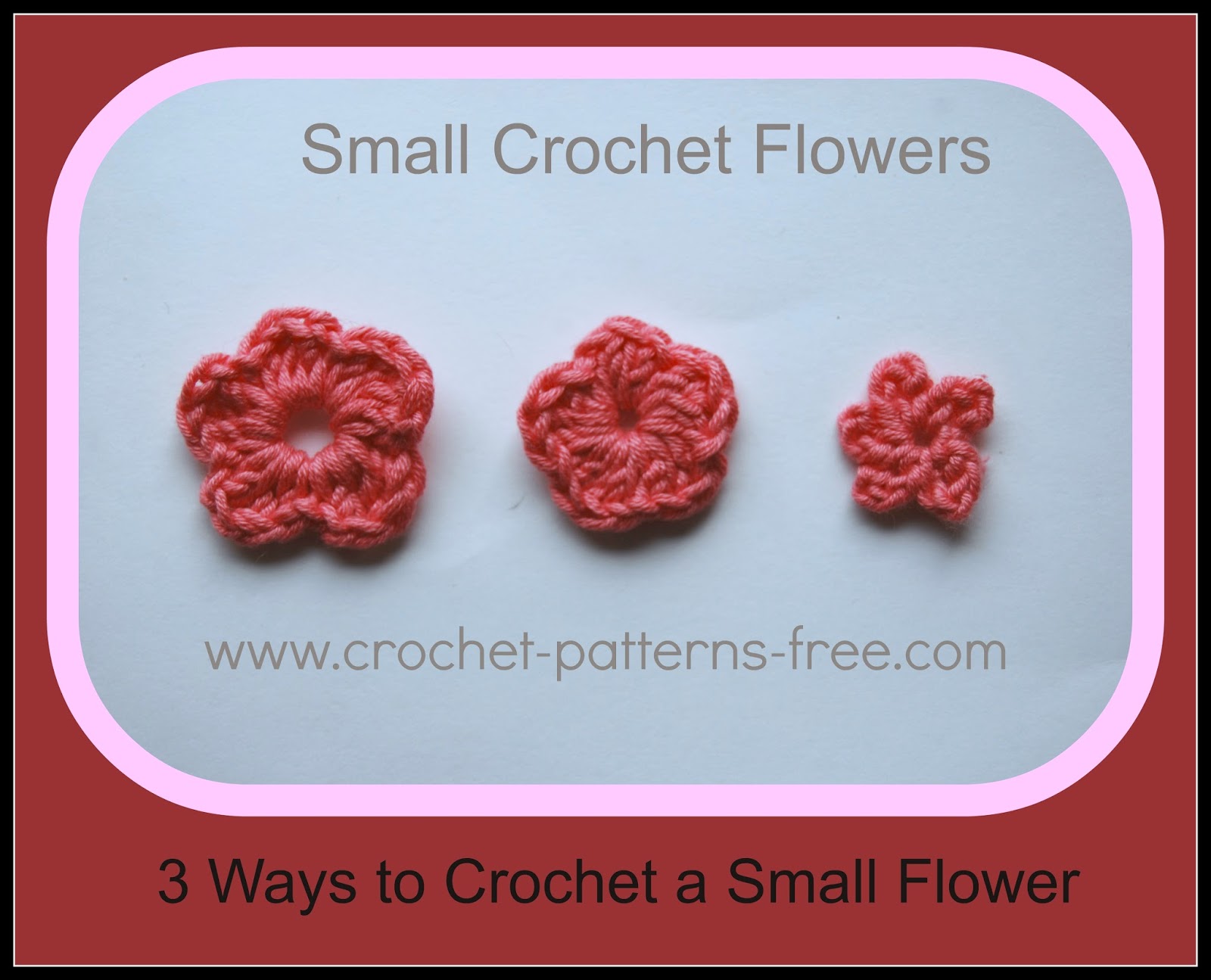 Small Crochet Flower Patterns Free Crochet Patterns free crochet flower patterns