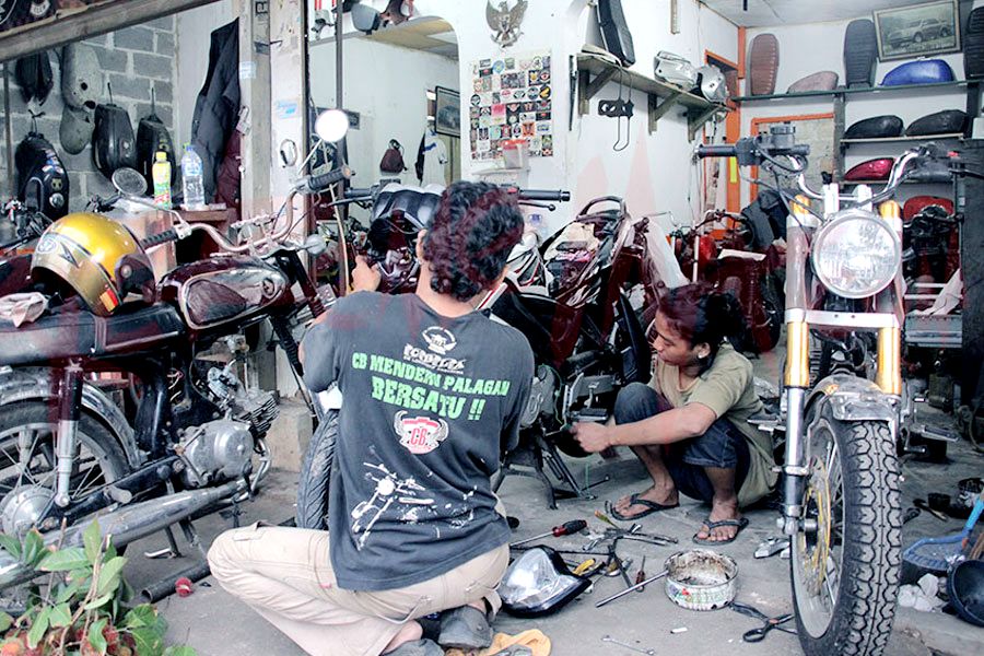 Alamat Bengkel Modifikasi Motor Klasik di Daerah Tangerang Selatan