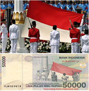 Pasukan Pengibar Bendera objek gambar uang