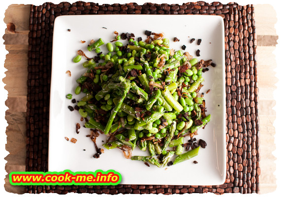 Asparagus with peas Asparagus with peas