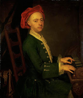 Cuadro con Händel tocando el clave (1720)