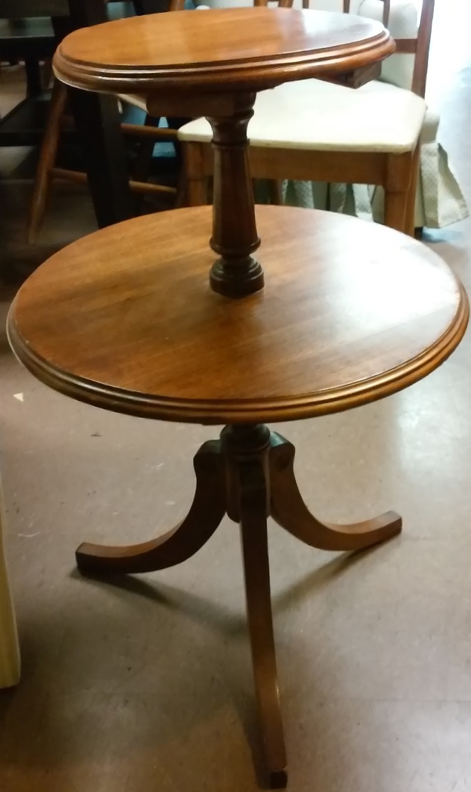 UHURU FURNITURE & COLLECTIBLES SOLD 30" Tall Tiered End Table 45