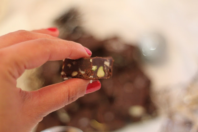 Chocolate and hazelnut fudge
