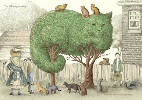 06-Cat-Tree-The-Fan-Brothers-Surreal-Illustrations-www-designstack-co