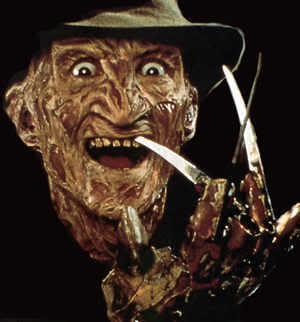 Freddy Krueger Foto de Freddy Krueger con garras de acero