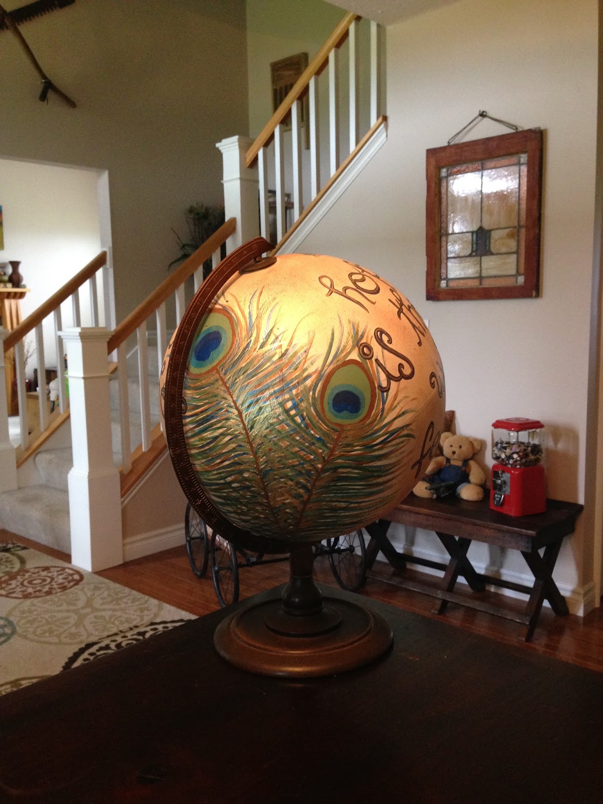 The Peacock Fairy Decorating with Globes