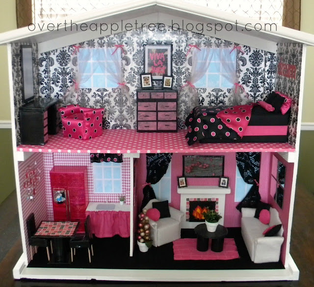 DIY Barbie house by Over The Apple Tree