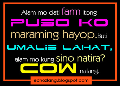 Alam mo dati farm itong puso ko, maraming hayop.
