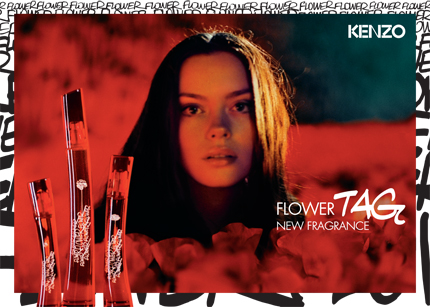 kenzo flower tag composition
