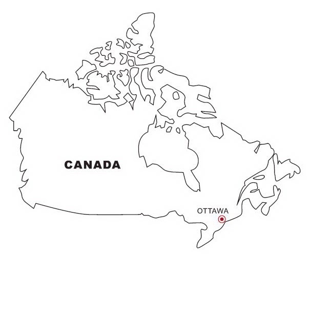 Coloring map of Canada | COLOR AREA