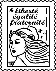 Blog philatélie: Timbre Marianne de Luquet à colorier