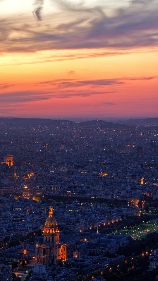 Beautiful Paris At Sunset  Android Best Wallpaper