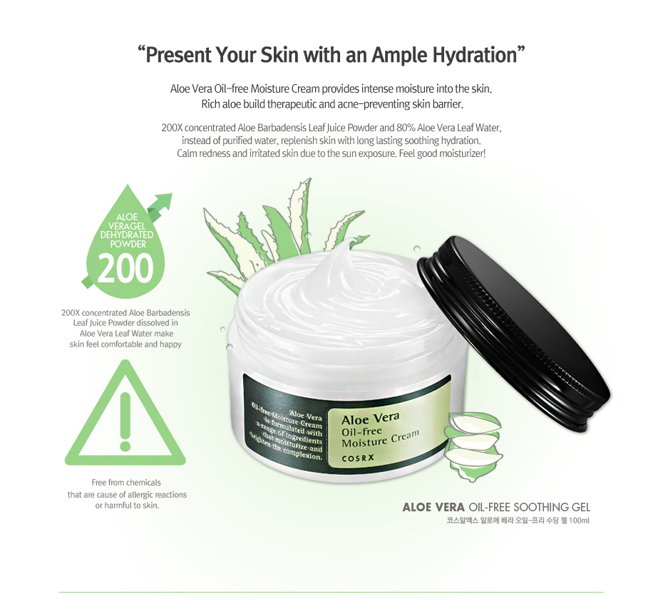 cosrx aloe vera oil free moisture cream review