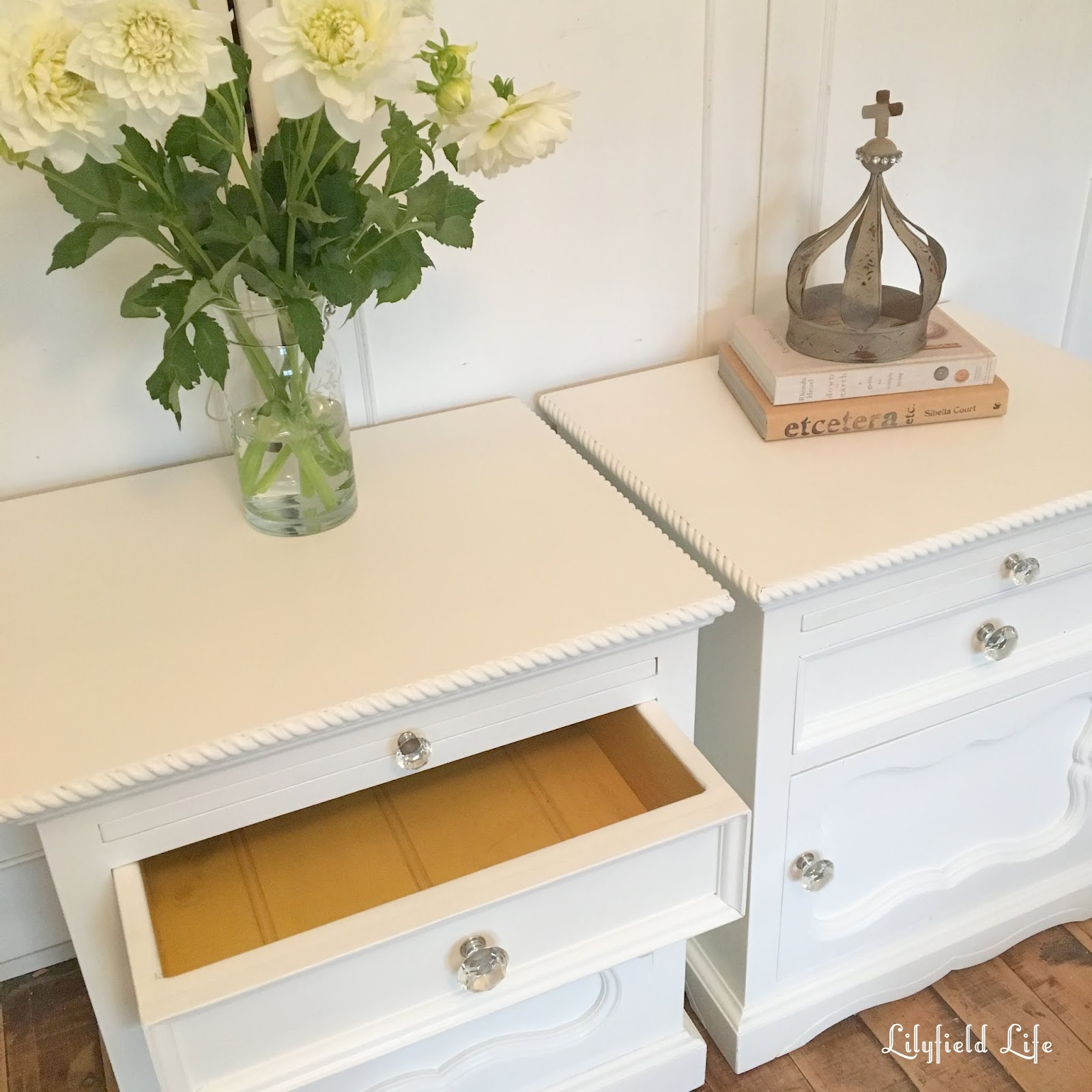 Lilyfield Life White Bedside tables French Style