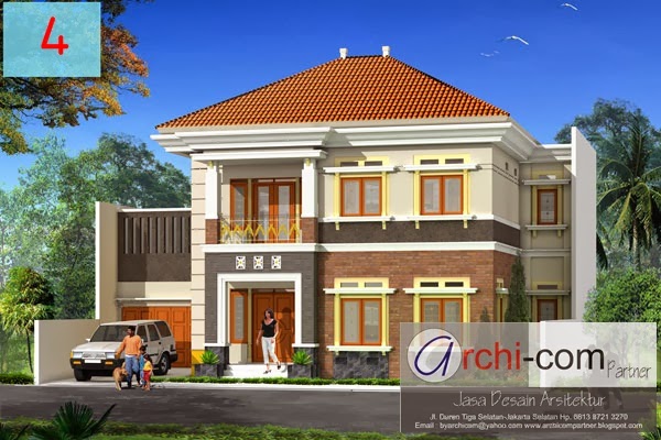 design rumah mewah, rumah type mediterania