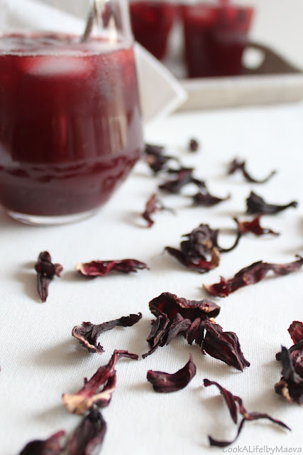 Thé glacé Earl Grey à l'hibiscus, fleur d'oranger et framboises • Cook A Life! byMaeva